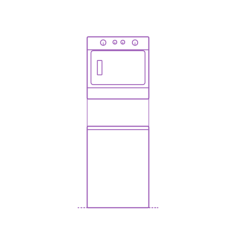 Fixtures Laundry Machines Washers Dryers Whirlpool Stacked Laundry Center Stencil Svg Vector, Free Vectors File